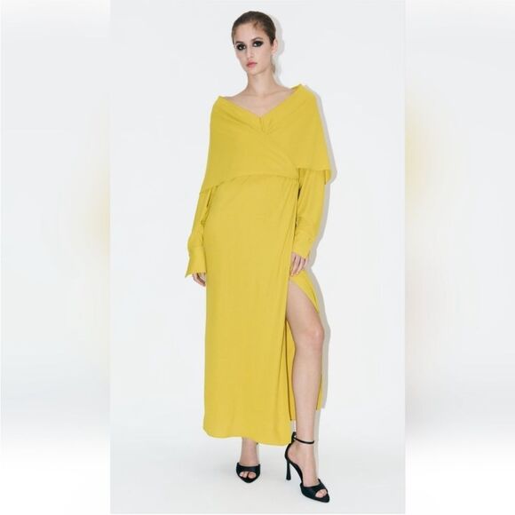 Zara Yellow Maxi Dress - Picture 2 of 8